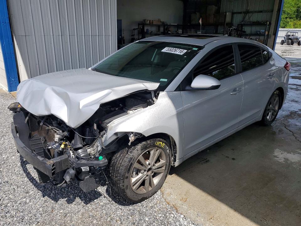 55026716 :رقم المزاد ، 5NPD84LF2JH312858 vin ، 2018 Hyundai Elantra مزاد بيع