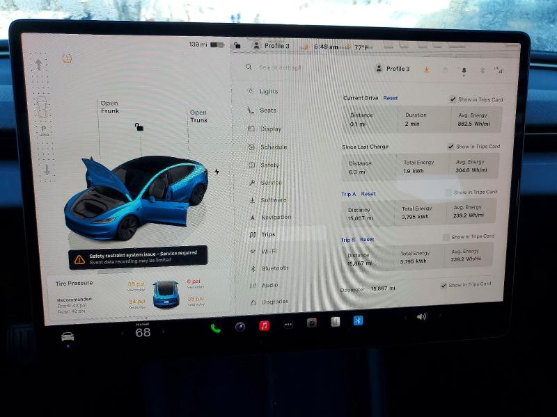 Продаж на аукціоні авто 2024 Tesla Model 3, vin: 5YJ3E1EA3RF744129, номер лоту: 53976556