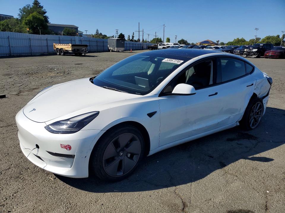 Продажа на аукционе авто 2022 Tesla Model 3, vin: 5YJ3E1EB3NF344655, номер лота: 53067236