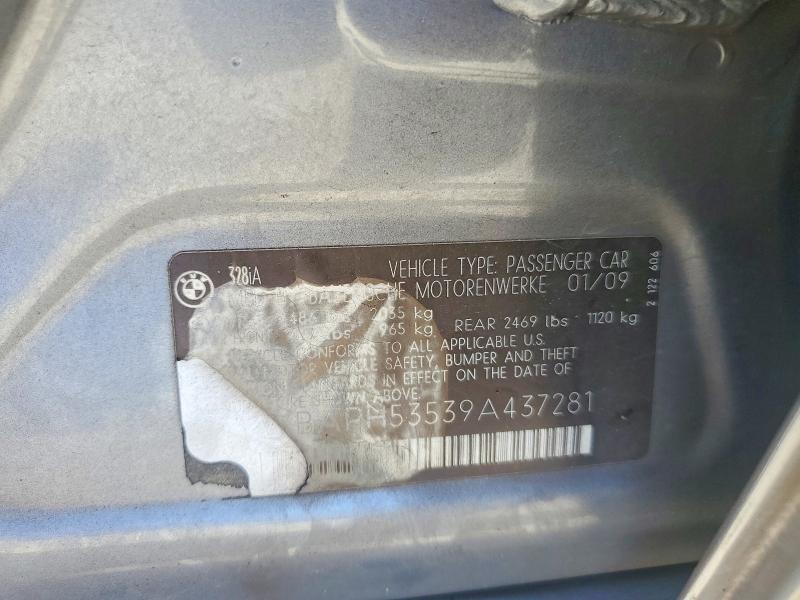 Продаж на аукціоні авто 2009 Bmw 328, vin: WBAPH53539A437281, номер лоту: 54695176