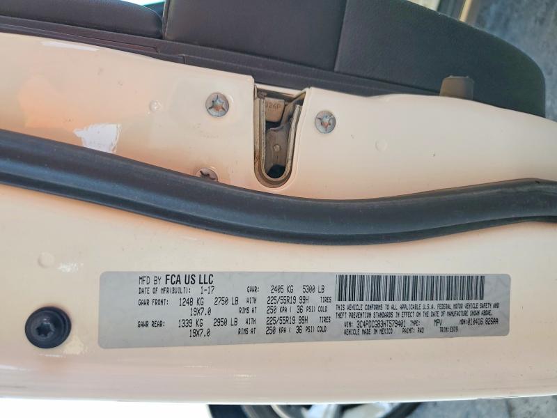 Продажа на аукционе авто 2017 Dodge Journey, vin: 3C4PDCGB3HT579401, номер лота: 54681826