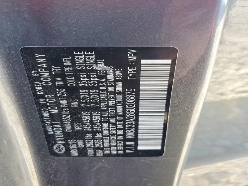 2016 Hyundai Tucson მანქანა იყიდება აუქციონზე, vin: KM8J33A28GU208879, აუქციონის ნომერი: 54723566