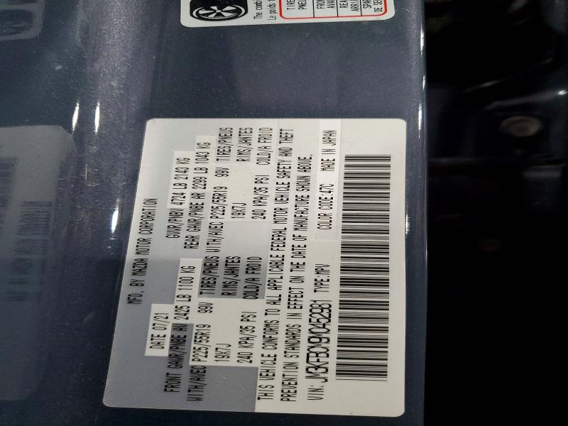 2021 Mazda Cx-5 მანქანა იყიდება აუქციონზე, vin: JM3KFBCM9M0452981, აუქციონის ნომერი: 54916706
