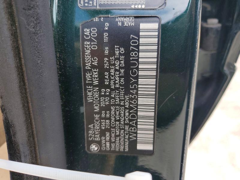 Продажа на аукционе авто 2000 Bmw 528, vin: WBADM6345YGU18707, номер лота: 55001136