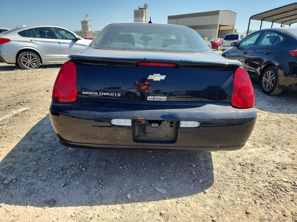 Продаж на аукціоні авто 2006 Chevrolet Monte Carlo, vin: 2G1WJ15K569265821, номер лоту: 53099186