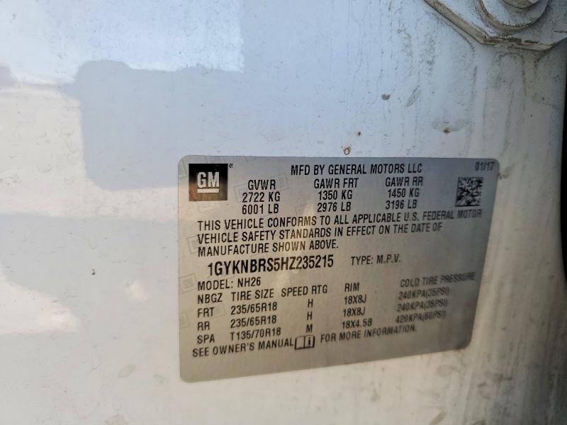 Продажа на аукционе авто 2017 Cadillac Xt5, vin: 1GYKNBRS5HZ235215, номер лота: 55317726