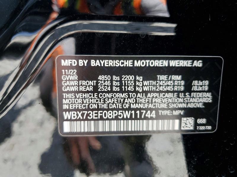 2023 Toyota 4 Wheel Dr მანქანა იყიდება აუქციონზე, vin: WBX73EF08P5W11744, აუქციონის ნომერი: 53242226