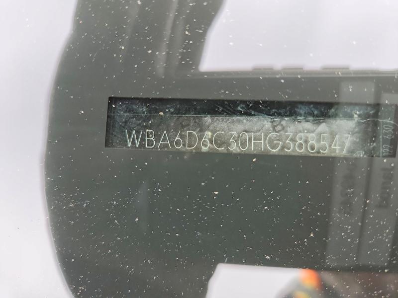 81648425 :رقم المزاد ، WBA6D6C30HG388547 vin ، 2017 Bmw 650 مزاد بيع
