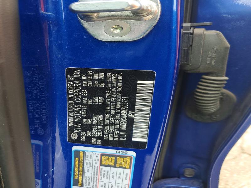 54023016 :رقم المزاد ، KNDEUCAA9M7105751 vin ، 2021 Kia Seltos مزاد بيع