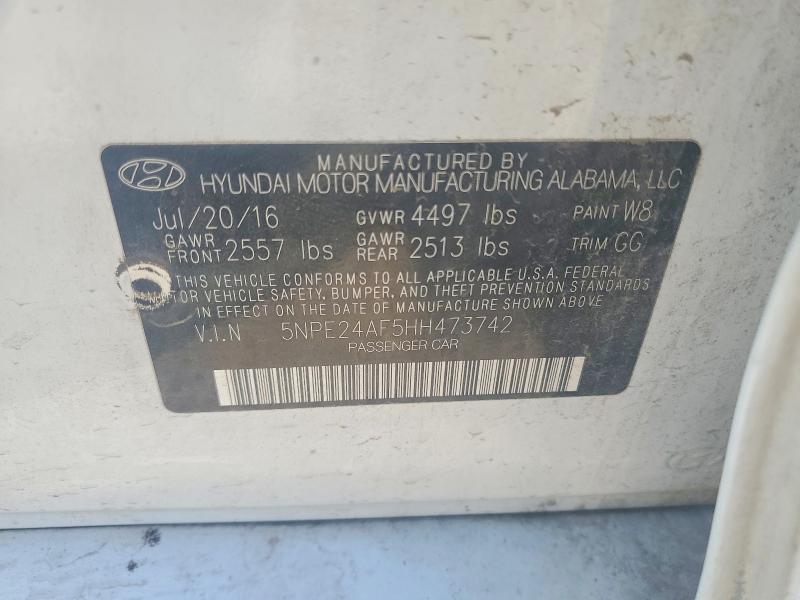 Продаж на аукціоні авто 2017 Hyundai Sonata, vin: 5NPE24AF5HH473742, номер лоту: 53167866
