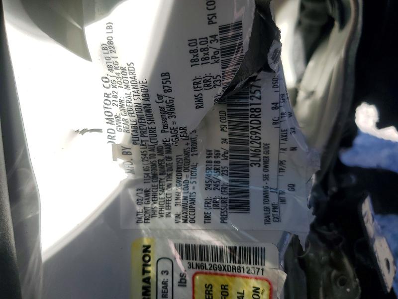 Продажа на аукционе авто 2013 Lincoln Mkz, vin: 3LN6L2G9XDR812571, номер лота: 53801366