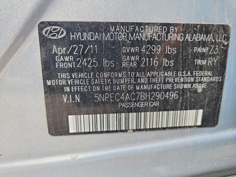 Продаж на аукціоні авто 2011 Hyundai Sonata, vin: 5NPEC4AC7BH290496, номер лоту: 54367756
