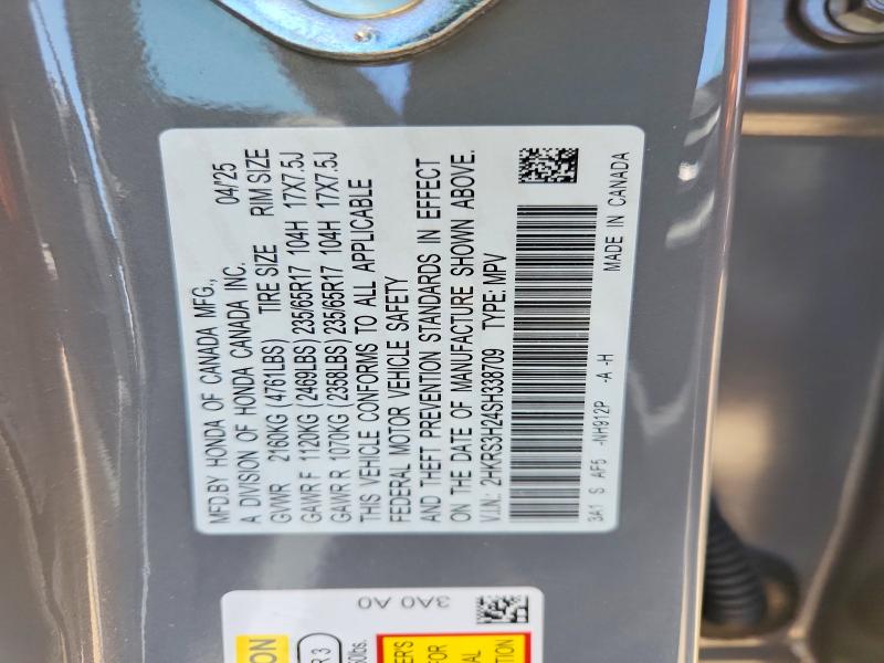 Aukcja sprzedaży 2025 Honda Cr-v, vin: 2HKRS3H24SH338709, numer aukcji: 54721026