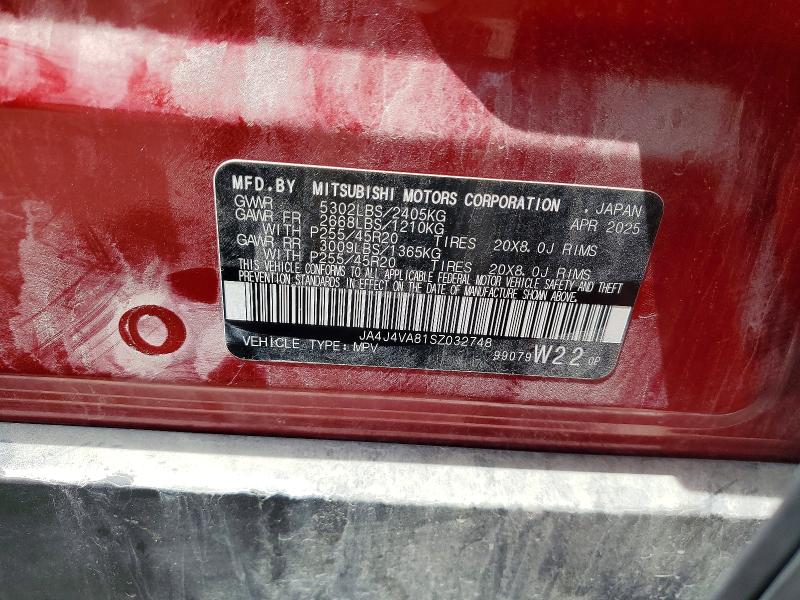Продажа на аукционе авто 2025 Mitsubishi Outlander, vin: JA4J4VA81SZ032748, номер лота: 55120926