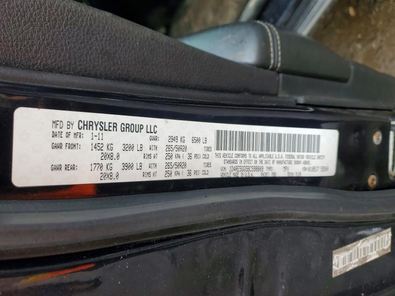 Продажа на аукционе авто 2011 Dodge Durango, vin: 1D4RE5GG5BC598809, номер лота: 51873346