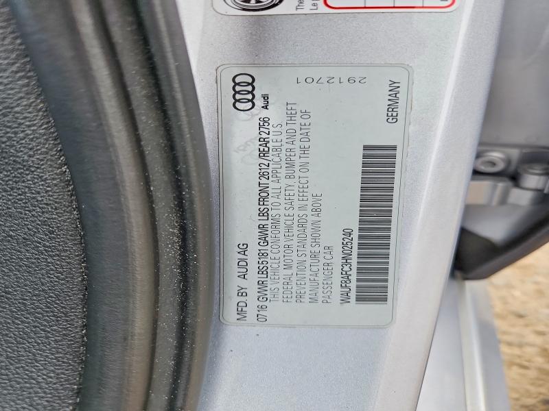 2017 Audi A6 მანქანა იყიდება აუქციონზე, vin: WAUF8AFC3HN025240, აუქციონის ნომერი: 53934726