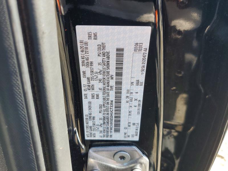 Продаж на аукціоні авто 2017 Ford Escape, vin: 1FMCU0GD2HUC73354, номер лоту: 52626016