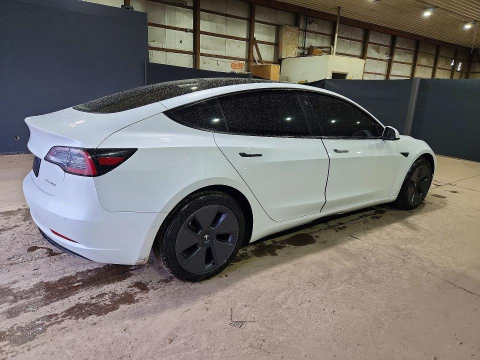 2022 Tesla Model 3 მანქანა იყიდება აუქციონზე, vin: 5YJ3E1EB5NF117595, აუქციონის ნომერი: 51139276