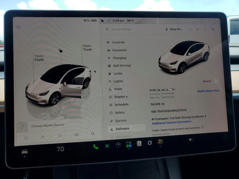Продажа на аукционе авто 2024 Tesla Model Y, vin: 7SAYGDEE4RA257574, номер лота: 53232466