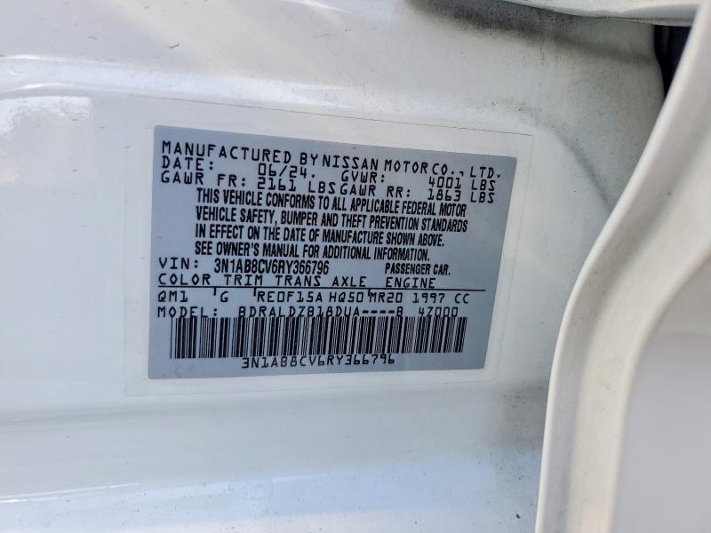 Aukcja sprzedaży 2024 Nissan Sentra, vin: 3N1AB8CV6RY366796, numer aukcji: 52260876