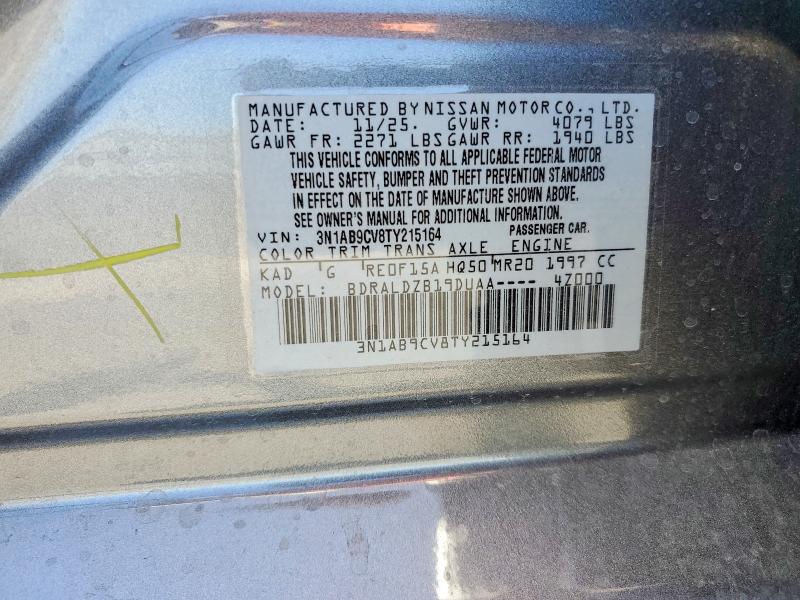 Продаж на аукціоні авто 2026 Nissan Sentra, vin: 3N1AB9CV8TY215164, номер лоту: 54002936