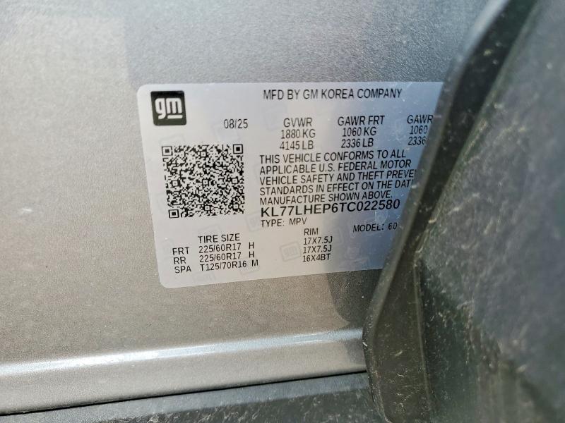 Продаж на аукціоні авто 2026 Chevrolet Trax, vin: KL77LHEP6TC022580, номер лоту: 53747096