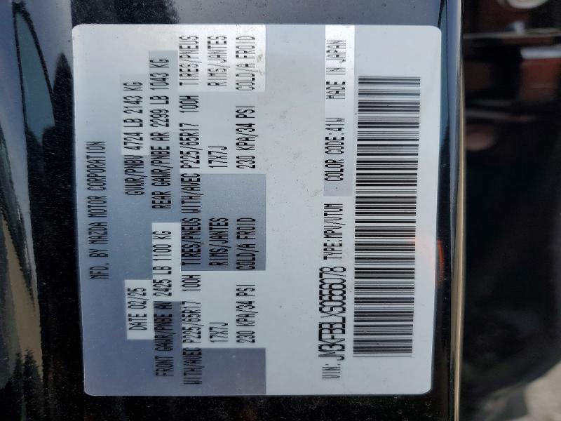 Продажа на аукционе авто 2025 Mazda Cx-5, vin: JM3KFBBLXS0656078, номер лота: 52231256