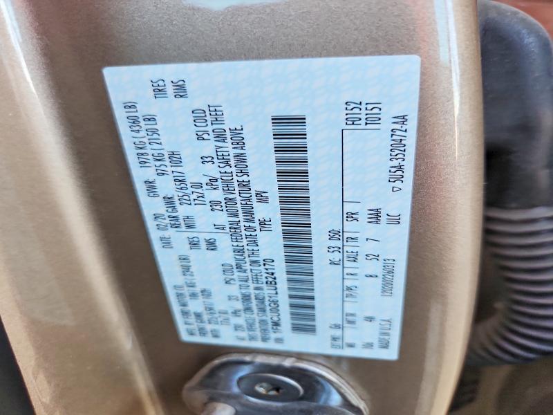 Aukcja sprzedaży 2020 Ford Escape, vin: 1FMCU0G61LUB24170, numer aukcji: 53234526