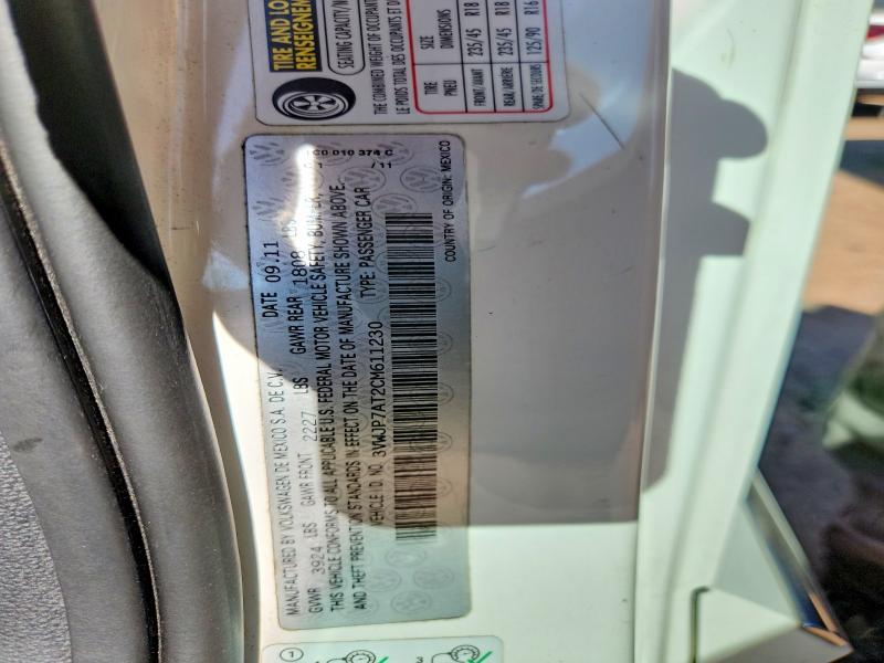 Продаж на аукціоні авто 2012 Volkswagen Beetle, vin: 3VWJP7AT2CM611230, номер лоту: 54867096