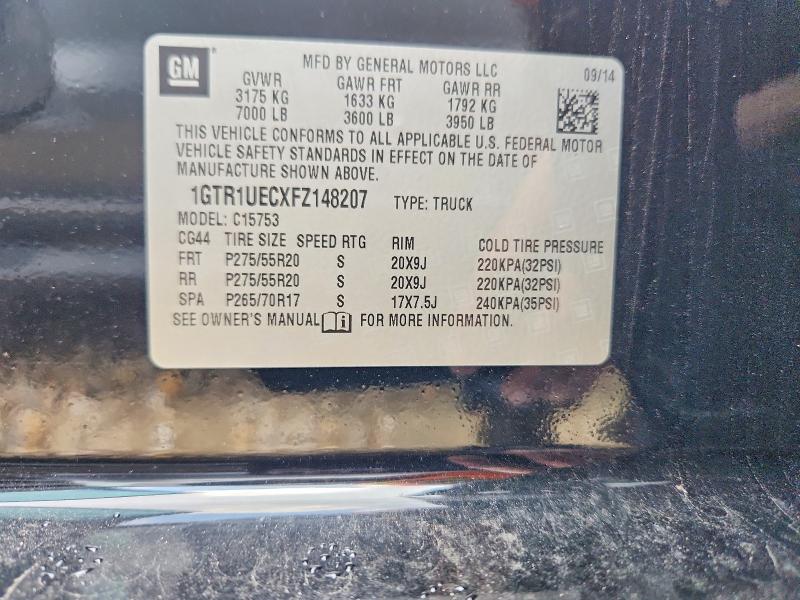 Aukcja sprzedaży 2015 Gmc Sierra, vin: 1GTR1UECXFZ148207, numer aukcji: 54308736