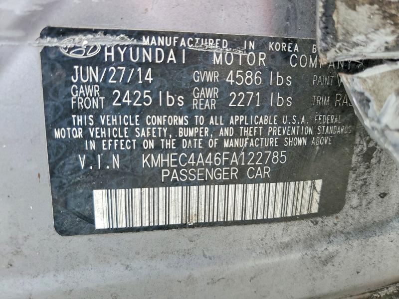 54102596 :رقم المزاد ، KMHEC4A46FA122785 vin ، 2015 Hyundai Sonata Hybrid مزاد بيع