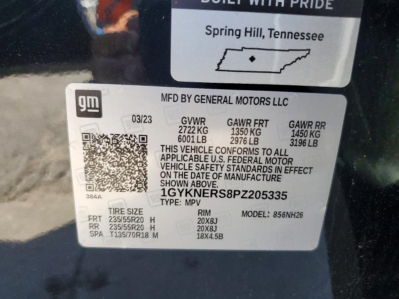 52461116 :رقم المزاد ، 1GYKNERS8PZ205335 vin ، 2023 Cadillac Xt5 مزاد بيع