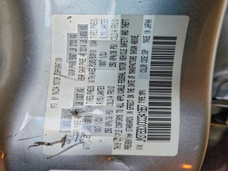 Aukcja sprzedaży 2012 Mazda Cx-9, vin: JM3TB3CV0C0341667, numer aukcji: 54018336