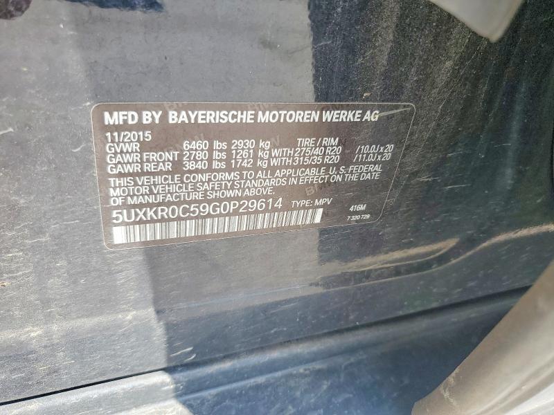 Aukcja sprzedaży 2016 Bmw X5, vin: 5UXKR0C59G0P29614, numer aukcji: 54277926
