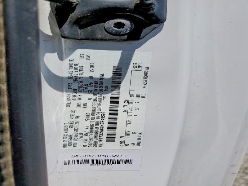 2019 Ford F250 მანქანა იყიდება აუქციონზე, vin: 1FT7X2A67KEF49595, აუქციონის ნომერი: 53032916