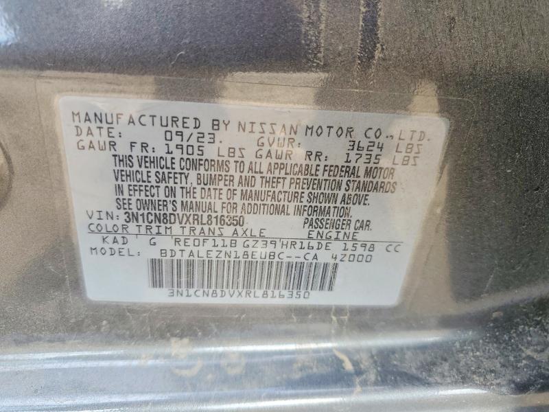 Продаж на аукціоні авто 2024 Nissan Versa, vin: 3N1CN8DVXRL816350, номер лоту: 53573946