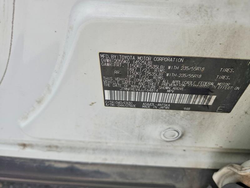 55213786 :رقم المزاد ، JTMNFREV4JJ164814 vin ، 2018 Toyota Rav4 مزاد بيع