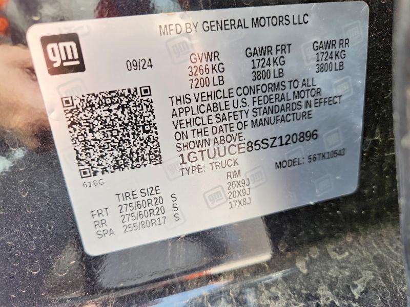 Продажа на аукционе авто 2025 Gmc Siera15004wd, vin: 1GTUUCE85SZ120896, номер лота: 53273576