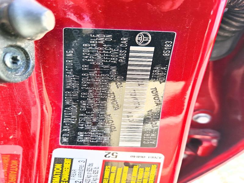 2018 Toyota Camry მანქანა იყიდება აუქციონზე, vin: 4T1B11HK9JU531110, აუქციონის ნომერი: 52299246