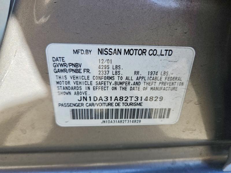 Продаж на аукціоні авто 2002 Nissan Maxima, vin: JN1DA31A82T314829, номер лоту: 55038376