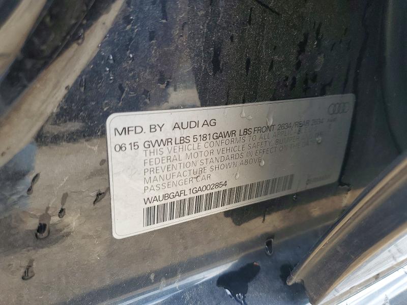 Продажа на аукционе авто 2016 Audi S4, vin: WAUBGAFL1GA002854, номер лота: 54083306