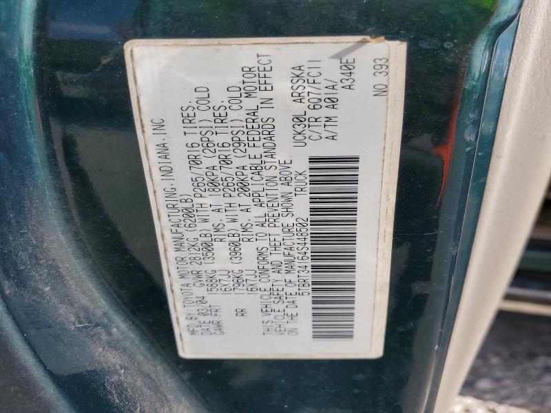 2004 Toyota Tundra მანქანა იყიდება აუქციონზე, vin: 5TBRT34164S448502, აუქციონის ნომერი: 52445786