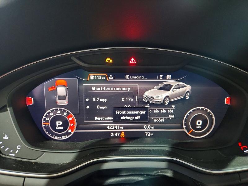 53785496 :رقم المزاد ، WAUB4AF49KA003731 vin ، 2019 Audi S4 مزاد بيع