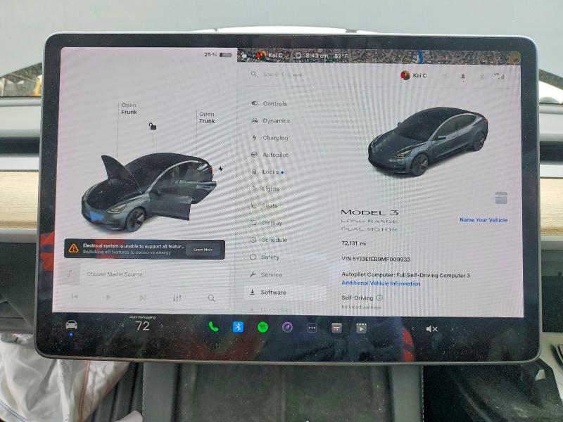 Продажа на аукционе авто 2021 Tesla Model 3, vin: 5YJ3E1EB9MF009933, номер лота: 52778376