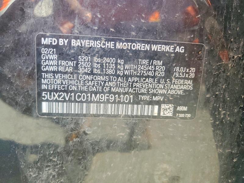 Aukcja sprzedaży 2021 Bmw X4, vin: 5UX2V1C01M9F91101, numer aukcji: 52322366