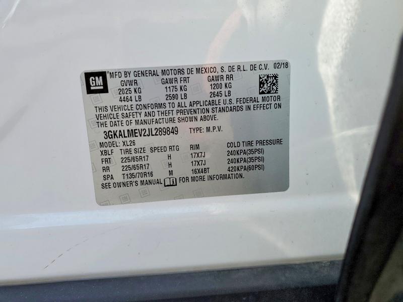 Продажа на аукционе авто 2018 Gmc Terrain, vin: 3GKALMEV2JL289849, номер лота: 54002156