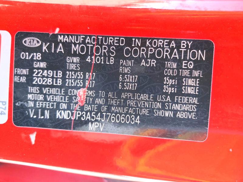 Продаж на аукціоні авто 2018 Kia Soul, vin: KNDJP3A54J7606034, номер лоту: 53111436