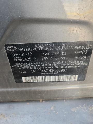 Продажа на аукционе авто 2013 Hyundai Sonata, vin: 5NPEC4AC7DH596987, номер лота: 53016656