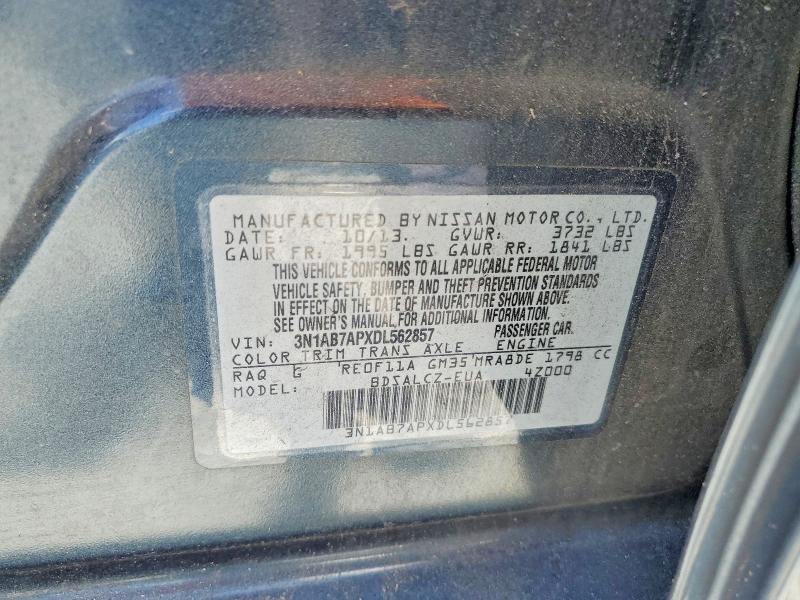 Aukcja sprzedaży 2013 Nissan Sentra, vin: 3N1AB7APXDL562857, numer aukcji: 54132486