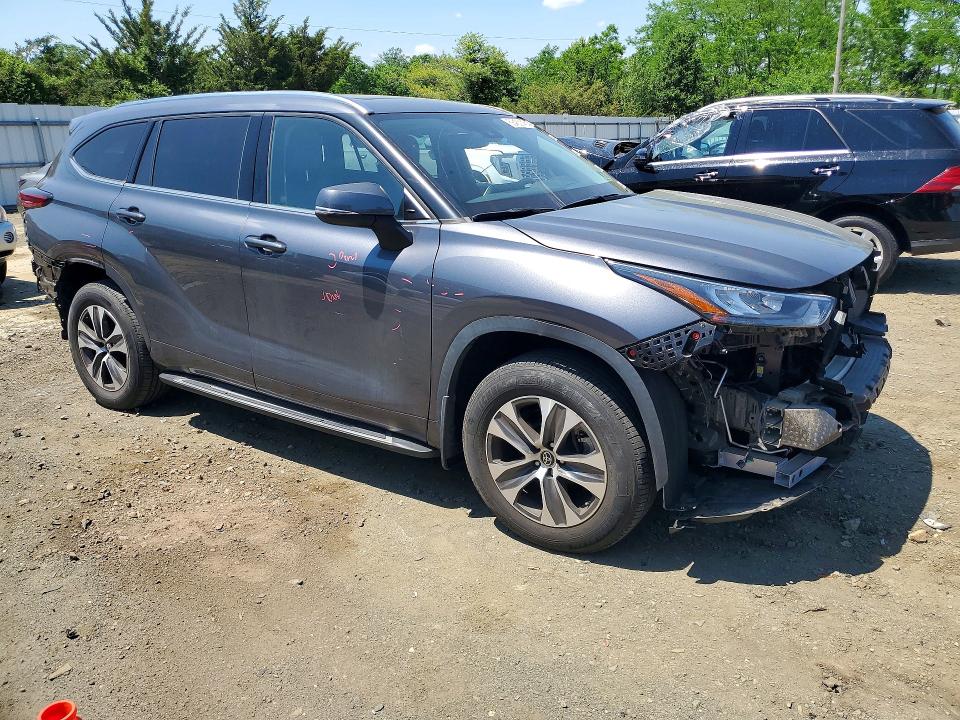 53453146 :رقم المزاد ، 5TDGZRBH8LS514708 vin ، 2020 Toyota Highlander مزاد بيع